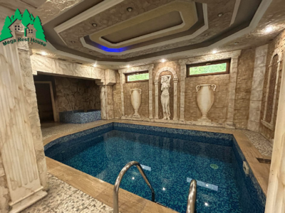 Օրավարձով առանձնատուն 7 սենյակ, Տաքացվող լողավազան, շոգեբանիք, բուխարի